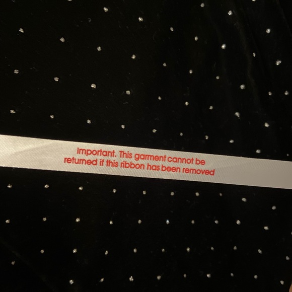 Black Velvet and Diamond Dress - Picture 4 of 10